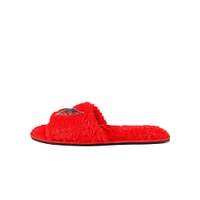 Chaussons Fuzzy FOCO des Capitals de Washington rouges pour femmes