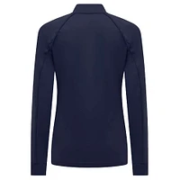 Women's Levelwear Navy Washington Capitals Kinetic Insignia Core Raglan Quarter-Zip Top