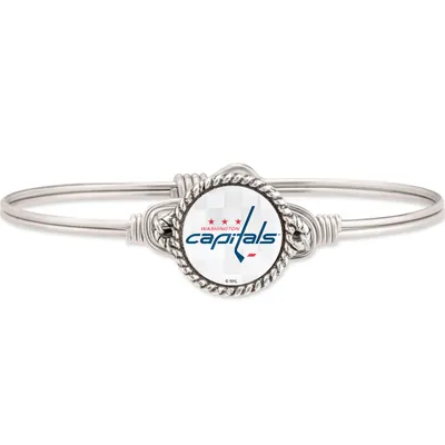 Washington Capitals Luca + Danni Women's Silver Bangle Bracelet