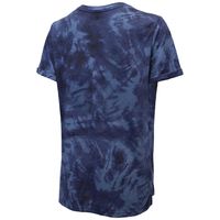 Women's Majestic Threads Navy Washington Capitals Boyfriend Tie-Dye Tri-Blend T-Shirt