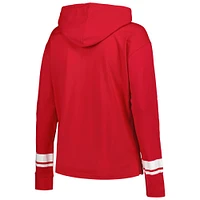 Veste à capuche rouge Washington Capitals colorblock Pullover pour femme