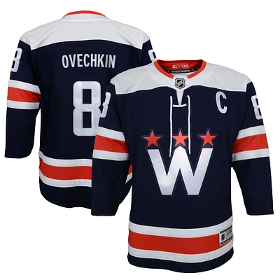 Youth Alexander Ovechkin Navy Washington Capitals 2020/21 Alternate - Premier Player Jersey