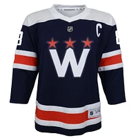 Maillot de joueur réplique alternative des Capitals Washington 2020/21 la marine Alexander Ovechkin pour jeunes