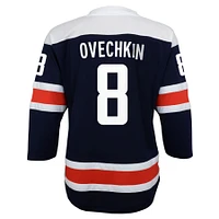 Youth Alexander Ovechkin Navy Washington Capitals 2020/21 Alternate Replica Player