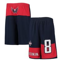 Youth Alexander Ovechkin Navy Washington Capitals Pandemonium Name & Number Shorts