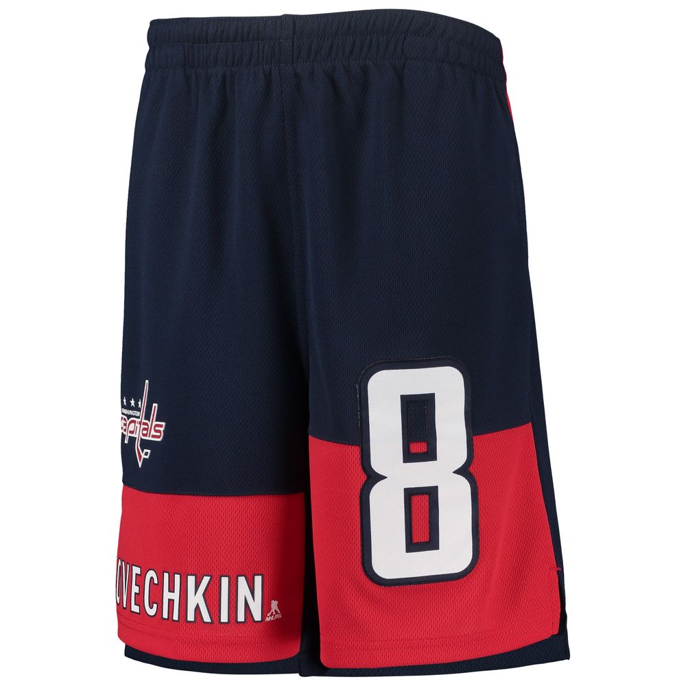 Youth Alexander Ovechkin Navy Washington Capitals Pandemonium Name & Number Shorts