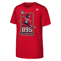 Youth Alexander Ovechkin Red Washington Capitals NHL All-Time Leading Goal Scorer Locker Room T-Shirt