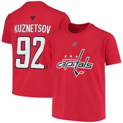 Evgeny Kuznetsov Washington Capitals Fanatics Branded Youth Name & Number T-Shirt - Red