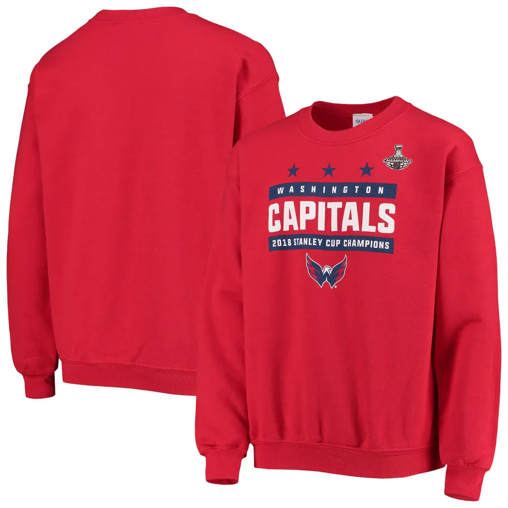 Men's Washington Capitals Fanatics Branded Heathered Navy Varsity Reserve  Sweatshirt