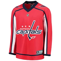 Maillot vierge de réplique à domicile rouge des Capitals Washington Fanatics pour jeunes