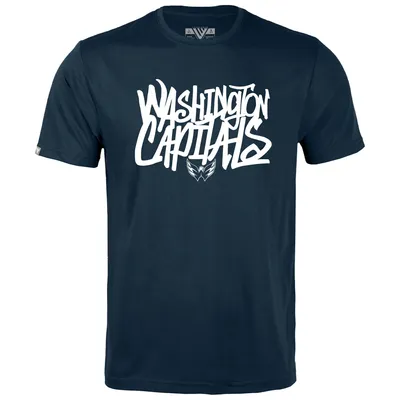 Washington Capitals Levelwear Youth Little Richmond Graffiti T-Shirt - Navy