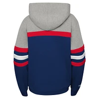 Chandail à capuchon gris Mitchell & Ness pour entraîneur-chef des Capitals de Washington jeunes