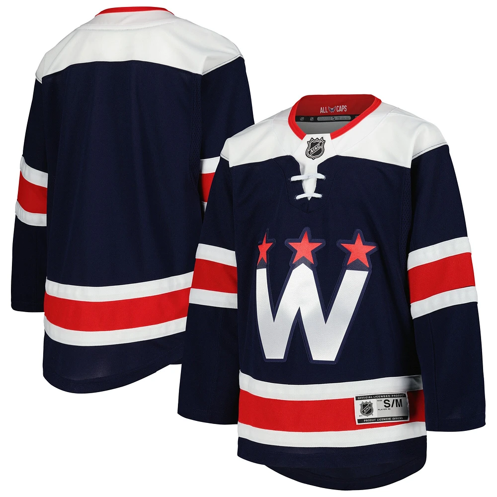 Maillots de premier choix alternatifs des Capitals Washington pour jeunes la marine 2020/21