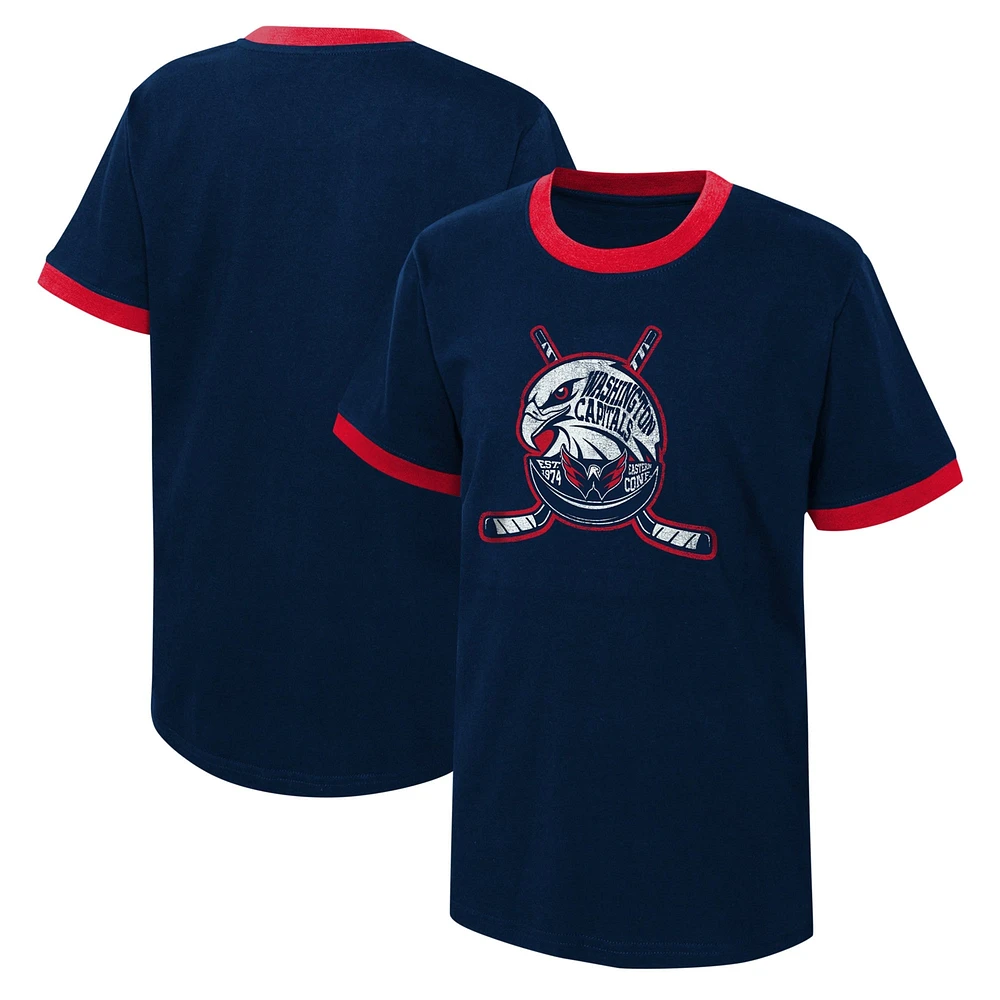 Youth Navy Washington Capitals Ice City T-Shirt