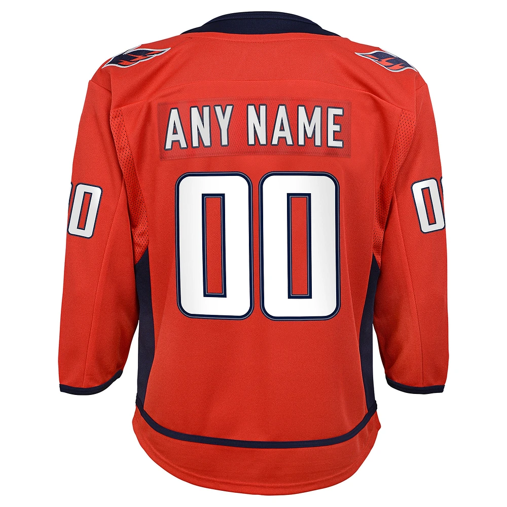 Youth Red Washington Capitals 2020/21 Home - Custom Premier Jersey