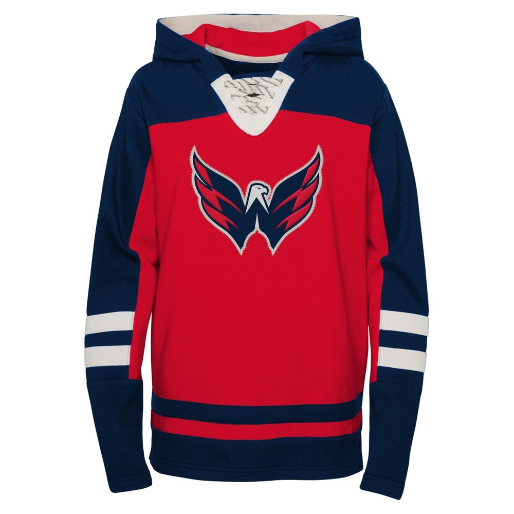 Youth Red Washington Capitals Ageless Revisited Home Lace-Up Pullover Hoodie