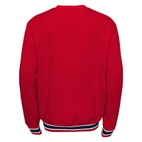 Youth Red Washington Capitals Classic Blueliner Pullover Sweatshirt