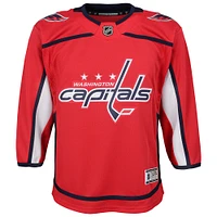 Maillot vierge Premier pour jeunes des Capitals de Washington, rouge, domicile