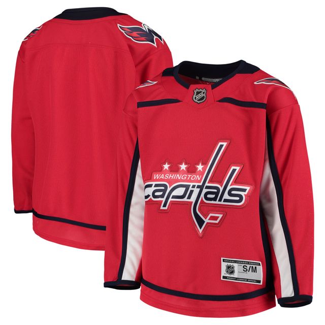 Maillot rouge de l'équipe Premier à domicile des Capitals Washington pour jeunes