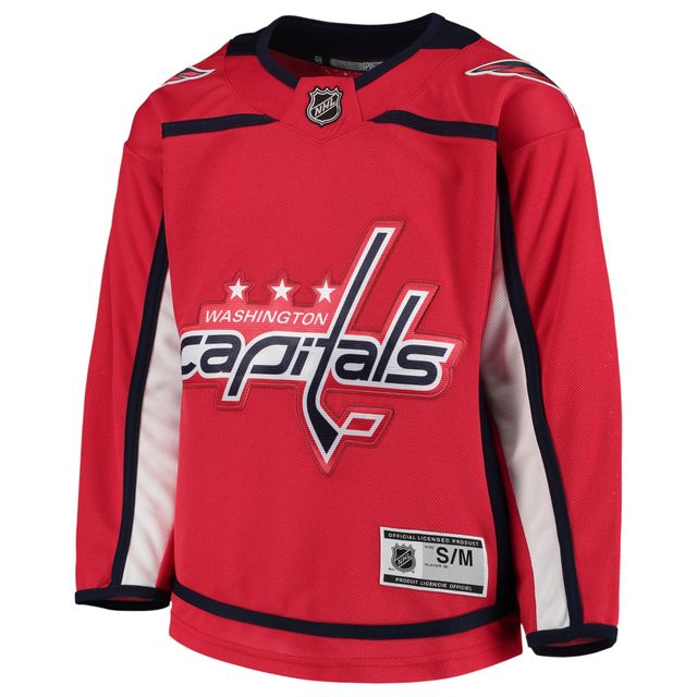 Maillot rouge de l'équipe Premier à domicile des Capitals Washington pour jeunes