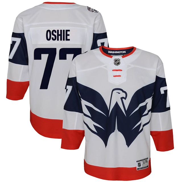 47 TJ Oshie Red Washington Capitals Player Lacer Pullover Hoodie