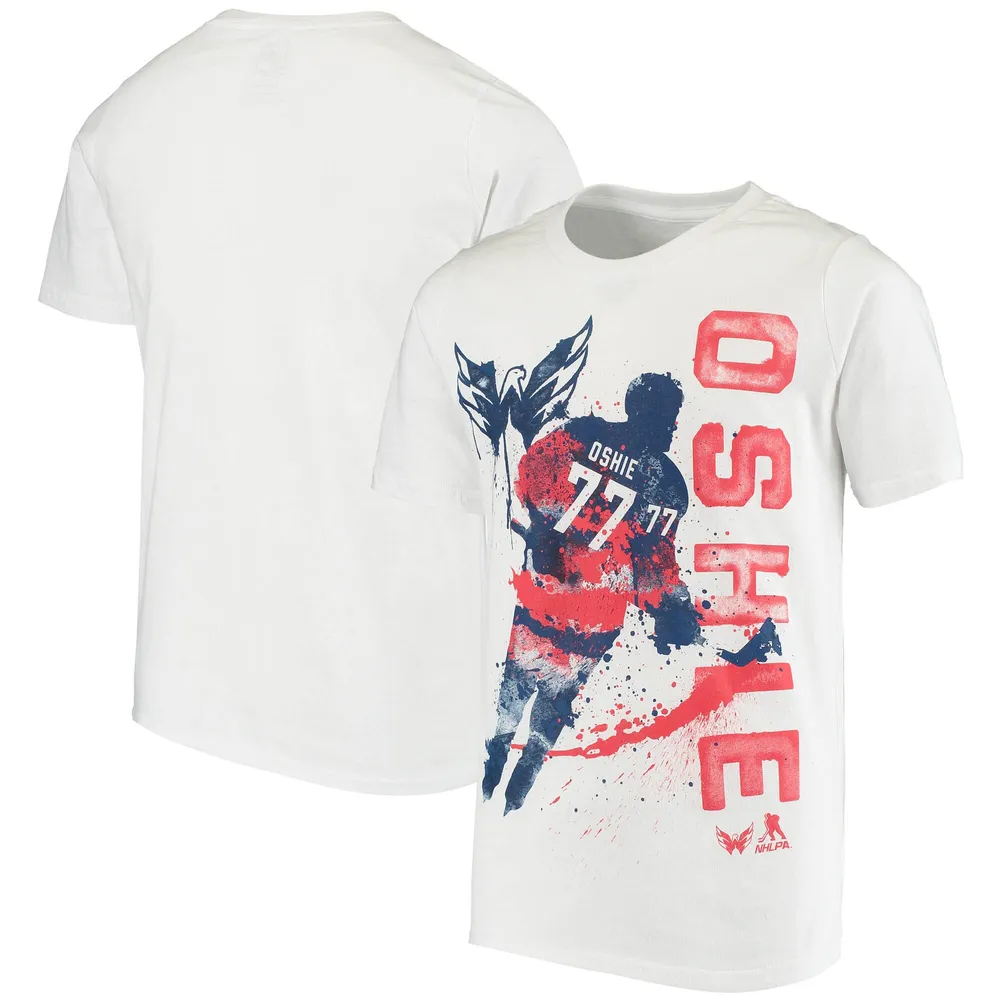 Youth TJ Oshie Red Washington Capitals Authentic Stack Long Sleeve Name &  Number T-Shirt