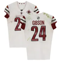 Lids Antonio Gibson Washington Commanders Fanatics Authentic Game-Used #24  White Jersey vs. San Francisco 49ers on December 24, 2022