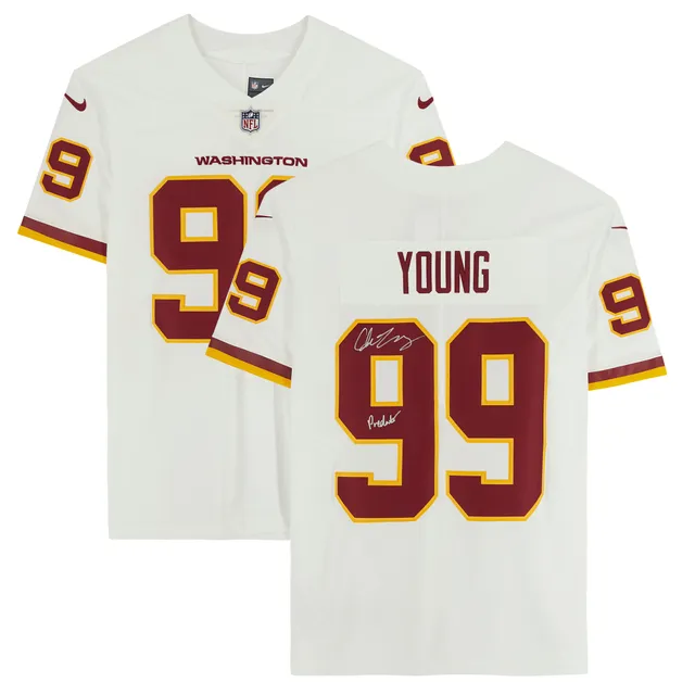 Men's Nike Chase Young White Washington Commanders Vapor Elite Jersey