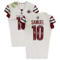 Lids Curtis Samuel Washington Commanders Fanatics Authentic Game-Used #10  White Jersey vs. San Francisco 49ers on December 24, 2022