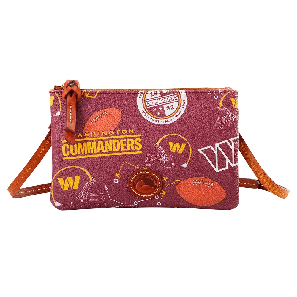 Dooney & Bourke Washington Commanders Top Zip Crossbody Purse