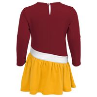 Girls Infant Burgundy/Gold Washington Commanders Heart to Jersey Tri-Blend Dress