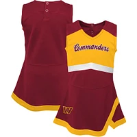 Robe pull capitaine bordeaux Washington Commanders Cheer Captain pour bébé fille