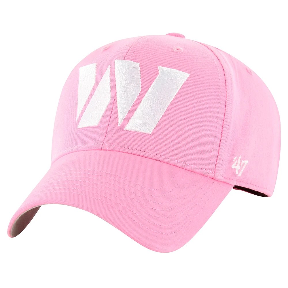 Girls Youth '47 Pink Washington Commanders Rose MVP Adjustable Hat