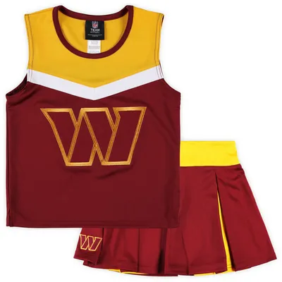 Washington Commanders Girls Youth Spirit Cheerleader Two-Piece Set - Burgundy