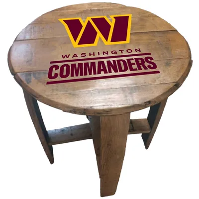 Washington Commanders Imperial Oak Barrel Table