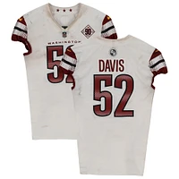 Maillot blanc n°52 utilisé par Jamin Davis des Washington Commanders contre les Texans de Houston le 20 novembre 2022