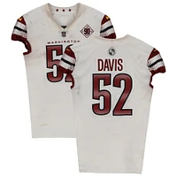 Maillot blanc n°52 utilisé par Jamin Davis des Washington Commanders contre les Texans de Houston le 20 novembre 2022