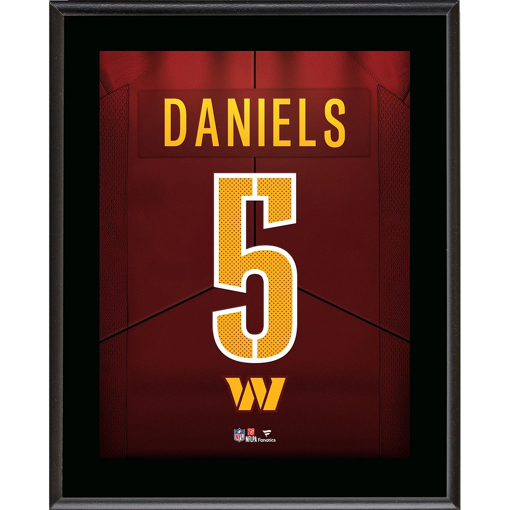 Jayden Daniels Washington Commanders 10.5" x 13" Jersey Number Sublimated Player Plaque
