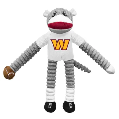 Washington Commanders Little Earth Team Sock Monkey Pet Toy