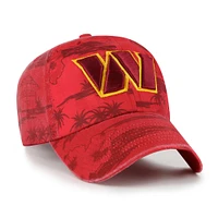 Casquette ajustable Washington Commanders Fiji Clean Up bordeaux '47 pour homme