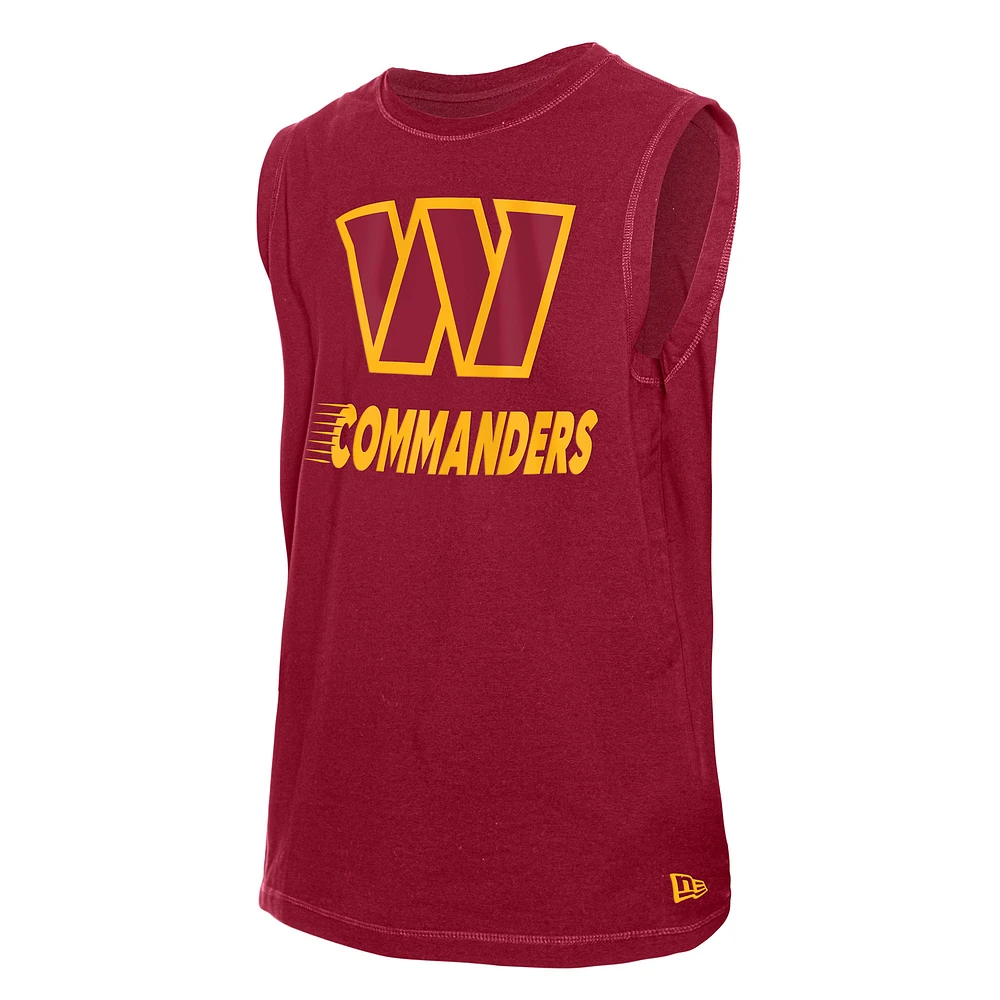 Men's New Era  Burgundy Washington Commanders Leisure Collection Tank Top