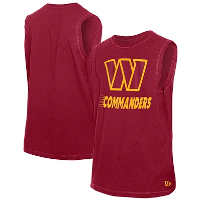 Men's New Era  Burgundy Washington Commanders Leisure Collection Tank Top
