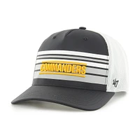 Men's '47 Black/White Washington Commanders Altitude MVP Trucker Snapback Hat