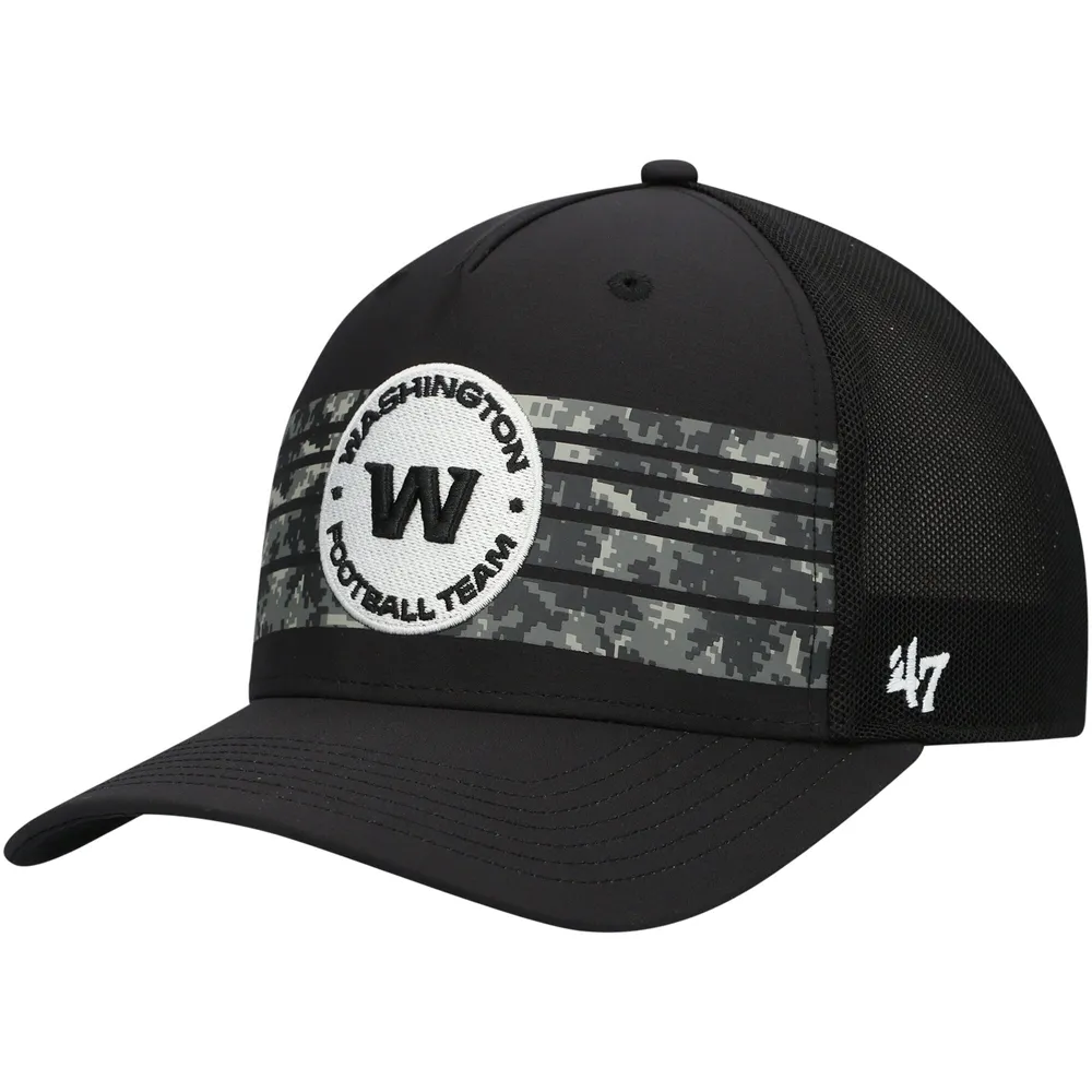 Men's New Era Black/Camo Washington Football Team 2021 Salute To Service  Trucker 9FORTY Snapback Adjustable