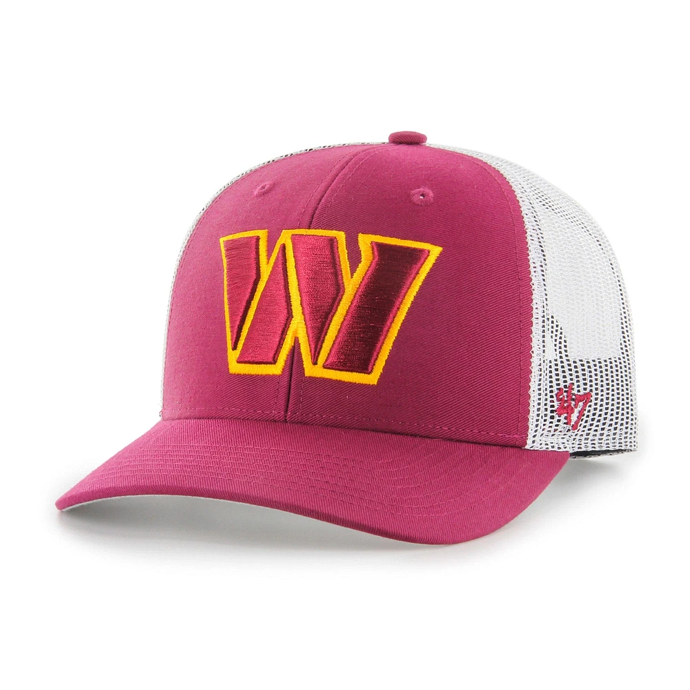 Casquette Snapback Washington Commanders '47 bordeaux/blanc pour homme