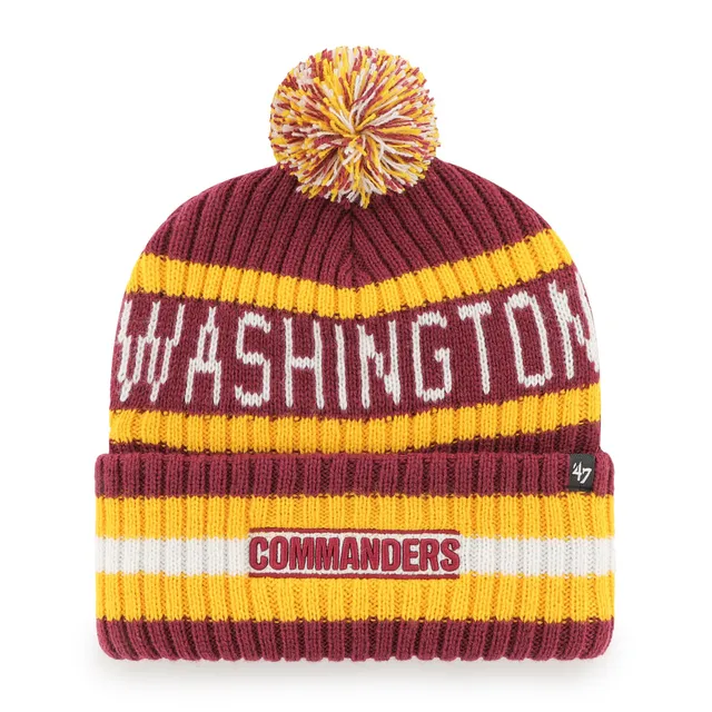 Men's '47 Gray Washington Commanders Rexford Cuffed Knit Hat with Pom