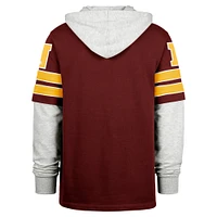 Sweat à capuche pour homme Washington Commanders Double Header Blitz Cornerback Bordeaux '47