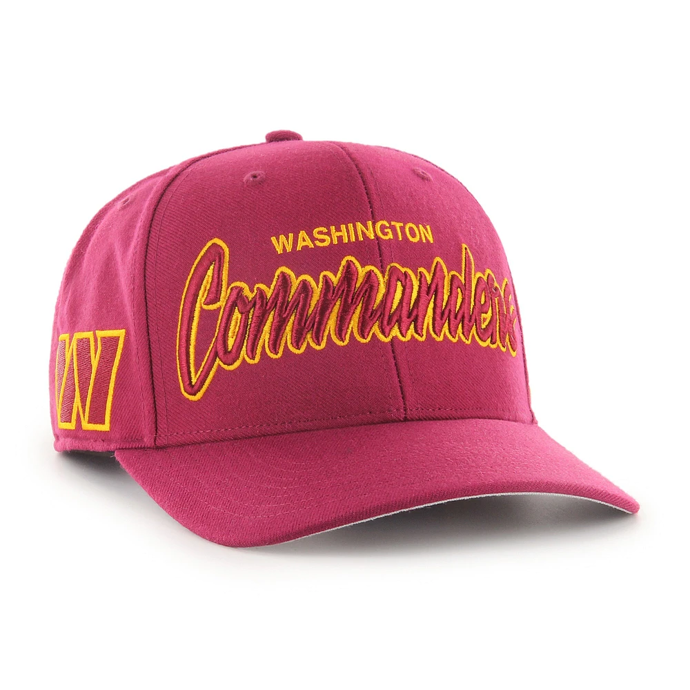 Casquette Snapback MVP '47 Bordeaux Washington Commanders Street Script pour homme