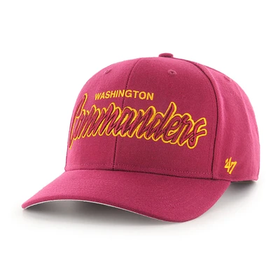 Casquette Snapback MVP '47 Bordeaux Washington Commanders Street Script pour homme