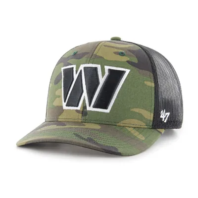 New Era Men's New Era Camo/Black Washington Commanders Woodland Trucker 2.0  9FIFTY Snapback Hat